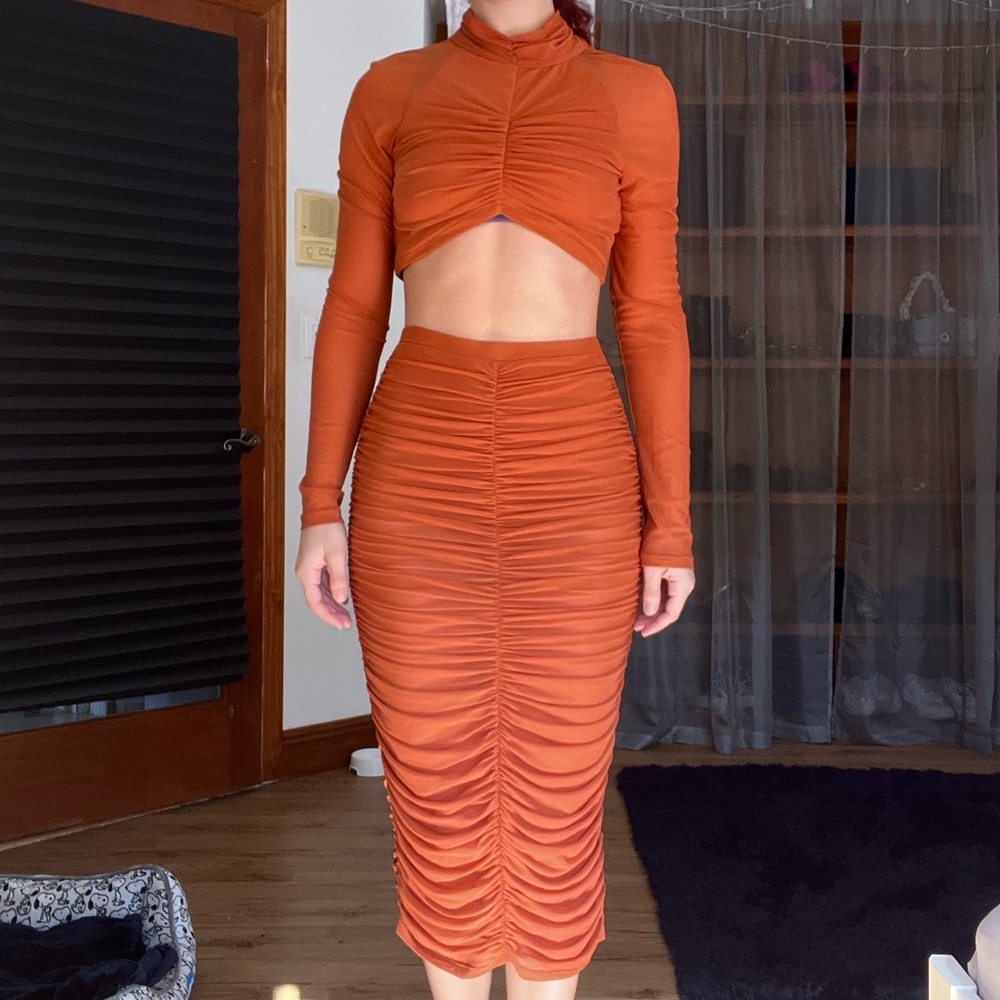 Two Piece Orange Set